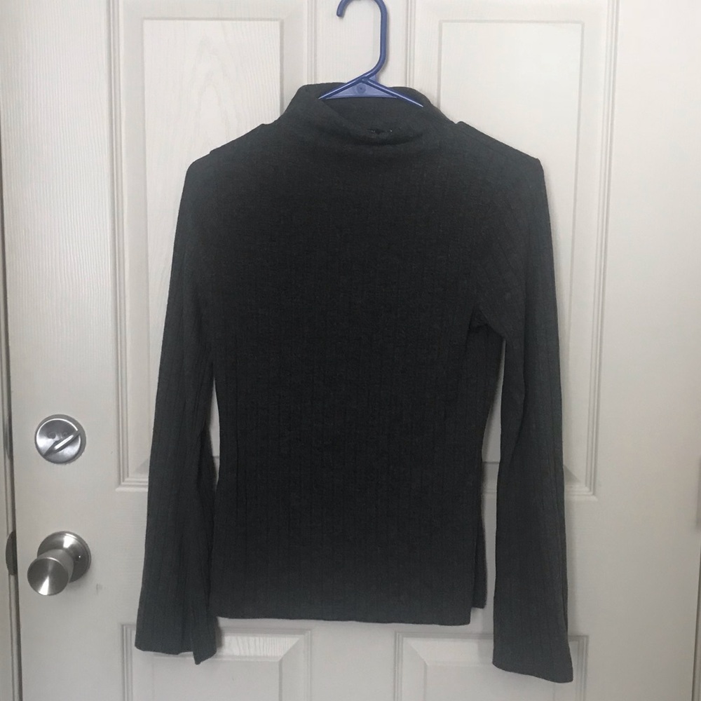 Forever 21 Mock Neck, Bell Sleeve Shirt